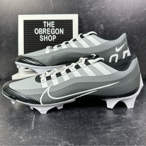 NIKE VAPOR EDGE SPEED 360 BLACK DARK SMOKE GREY MENS FOOTBALL CLEATS SIZE 14 NEW - Picture 1 of 10